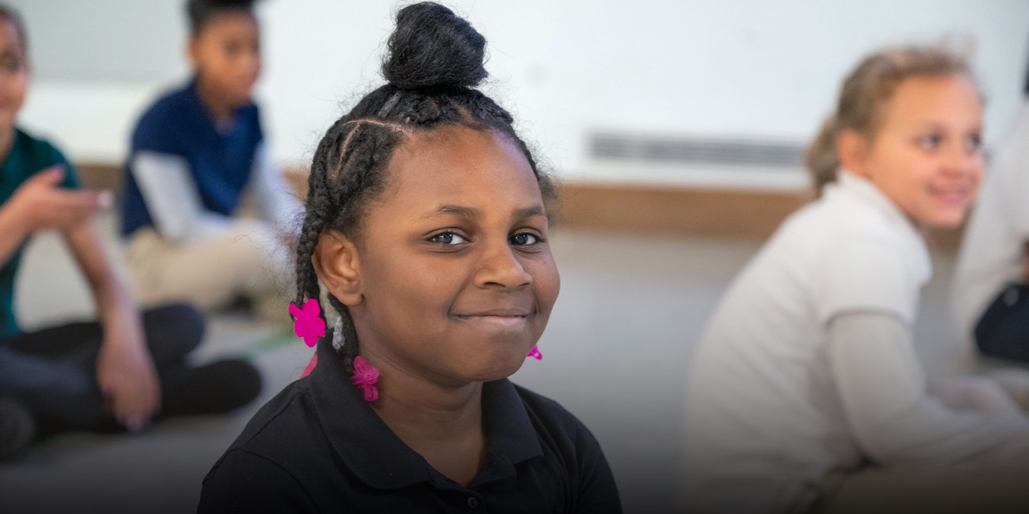 Student sitting at desk